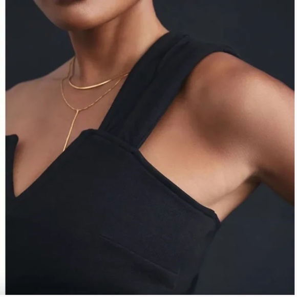 Maeve Structured Asymmetrical One Shoulder Boho Peasant Hipster Hippie Blouse - Picture 3 of 4